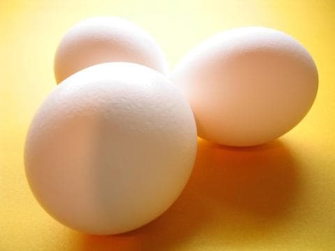 Eieren zijn een voorbeeld van eiwitrijke voeding