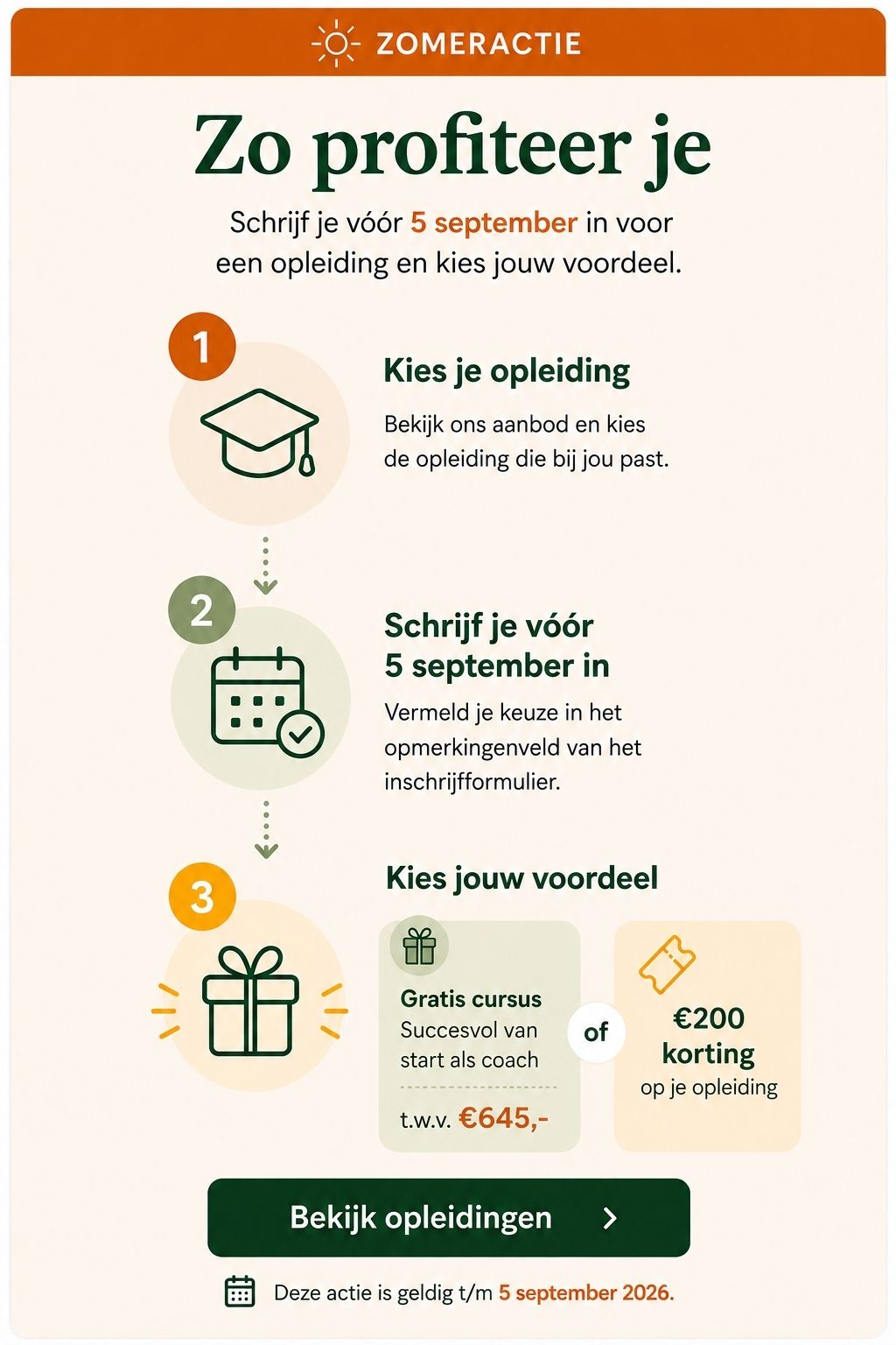 Zomeractie 2026 tm 5 september